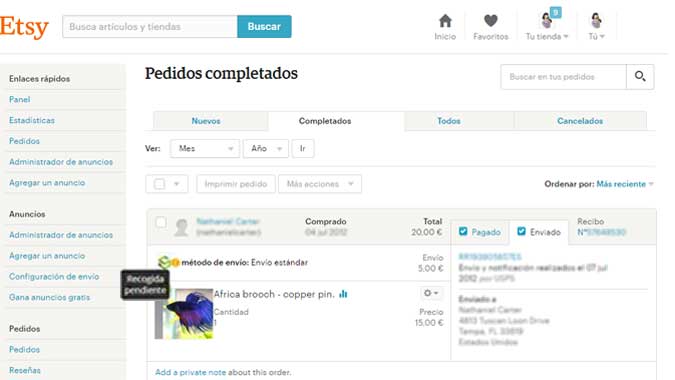 El mejor servicio de transporte para enviar tus pedidos de etsy